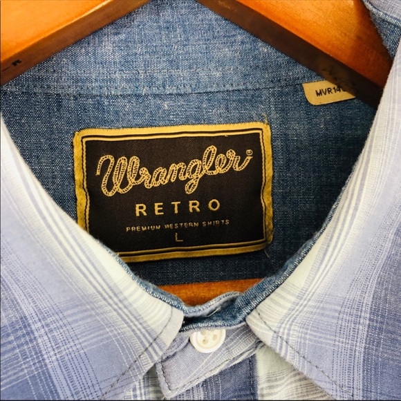 Retro Plaid Long Sleeve Western Pearl Snap Shirt - Picture 3 of 8